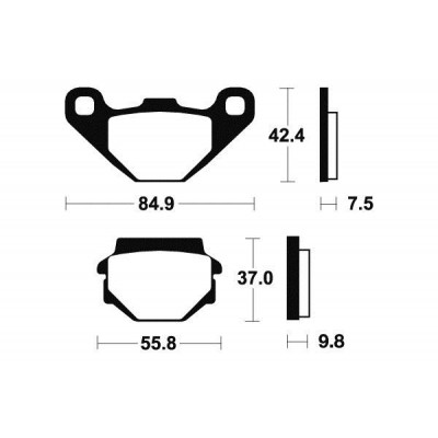 Plaquettes frein quad MASAI A50XL ARRIERE marque FERODO - Roxad Motors