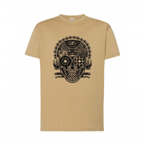 T-Shirt Moto homme L'Entourloop Motorcycle modèle Aviator chiné