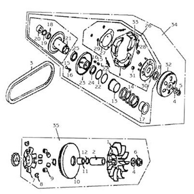 EMBRAYAGE VARIATEUR