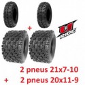 Logo Entretien - Quad - Pneus - Pack 4 Pneus